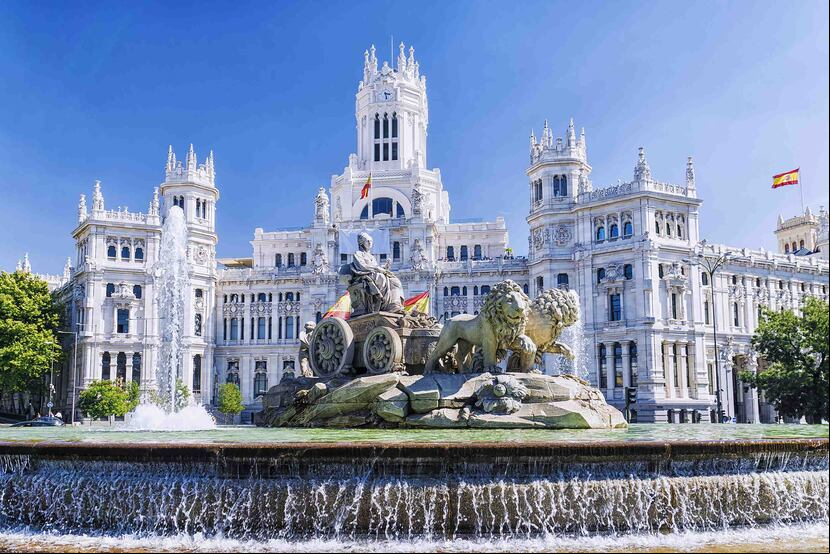 La fuente de la diosa Cibeles es el centro de celebración de los seguidores del Real Madrid. (Shutterstock.com)