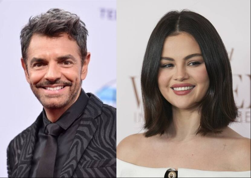 Eugenio Derbez, a la izquierda, hizo unas controversiales declaraciones sobre la actuación de Selena Gómez en la película "Emilia Pérez".