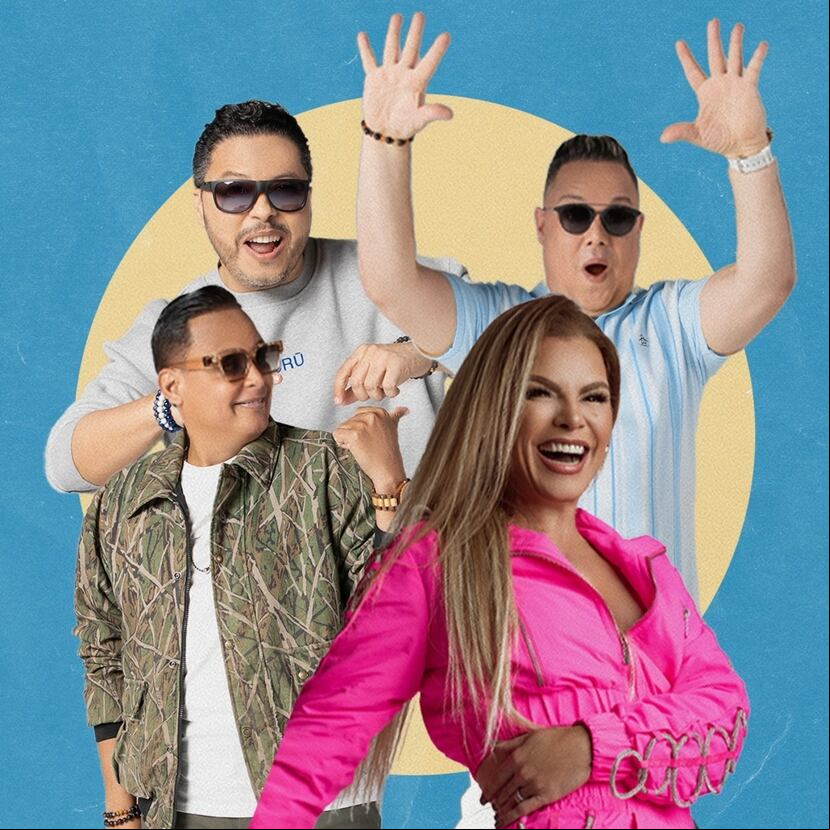 Los integrantes de la orquesta de merengue Limi-T 21, Elvin Torres, Ramiro Matos y Javier Bermúdez, grabaron el tema "Se vale" junto con la puertorriqueña Olga Tañón.