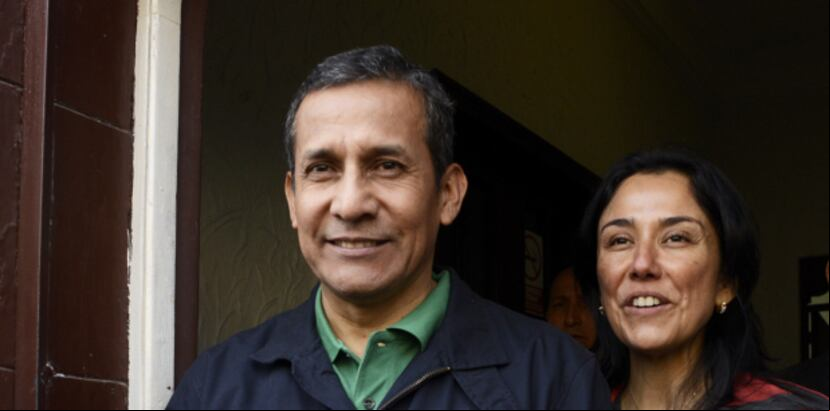 El expresidente Ollanta Humala y su esposa Nadine Heredia irán a la cárcel luego que un juez ordenara prisión preventiva contra ambos mientras son investigado por presunto lavado de activos. (EFE/Raúl García Pereira)