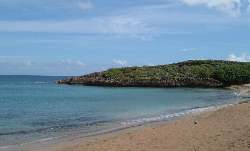 Playa Las Palmas en Manatí, donde se filmó una escena en la que interactúan los personajes Ramonda y Namor.