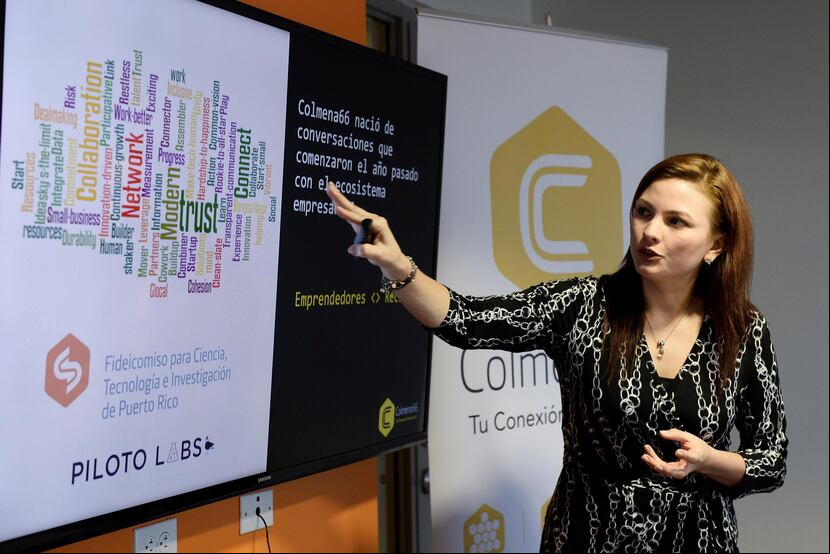 Denisse Rodríguez es gerente de Colmena66, una red local de referido que conecta a emprendedores con los recursos que necesitan.
