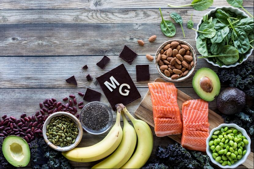 En la foto, alimentos que contienen magnesio.